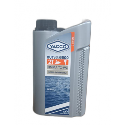 Полусинтетическое масло YACCO OUTBOARD 500 2T, 1 л